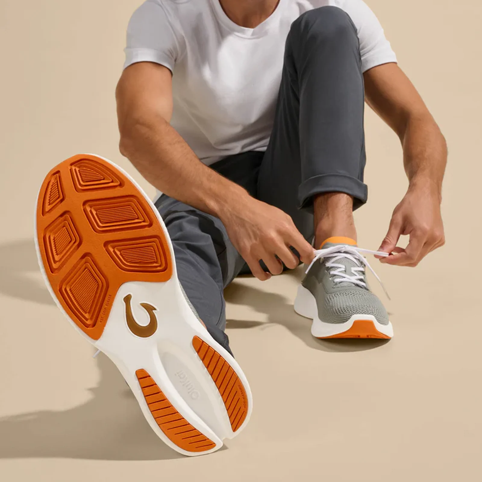 OluKai Island Hopper Lace Up (Men) - Storm Grey/Storm Grey - Image 7