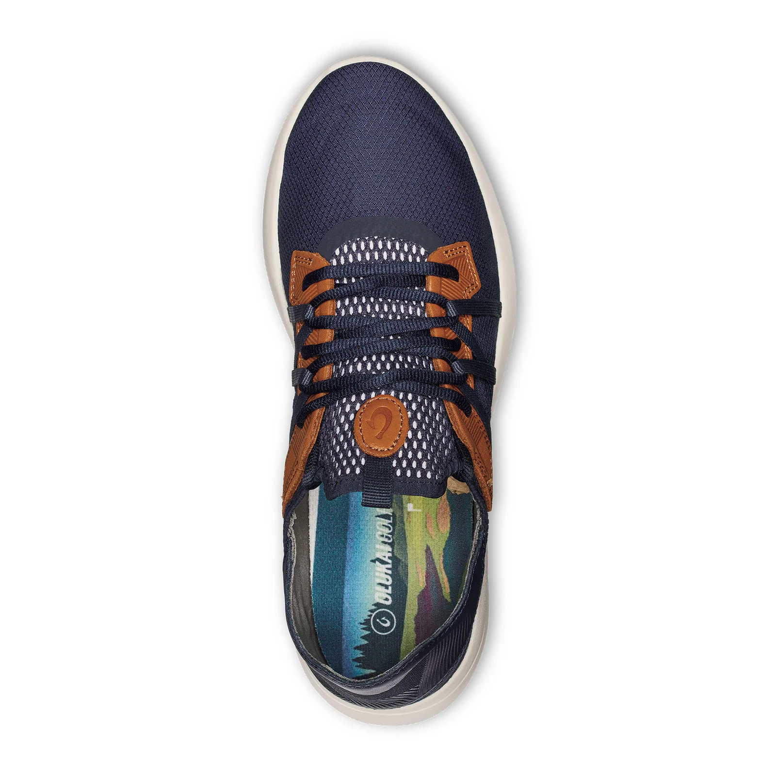 OluKai Manele Golf Shoe (Men) - Trench Blue/Trench Blue - Image 4