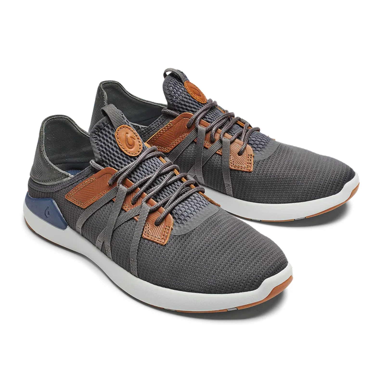OluKai Mio Li Sneaker (Men) - Pavement/Vintage Indigo - Image 3