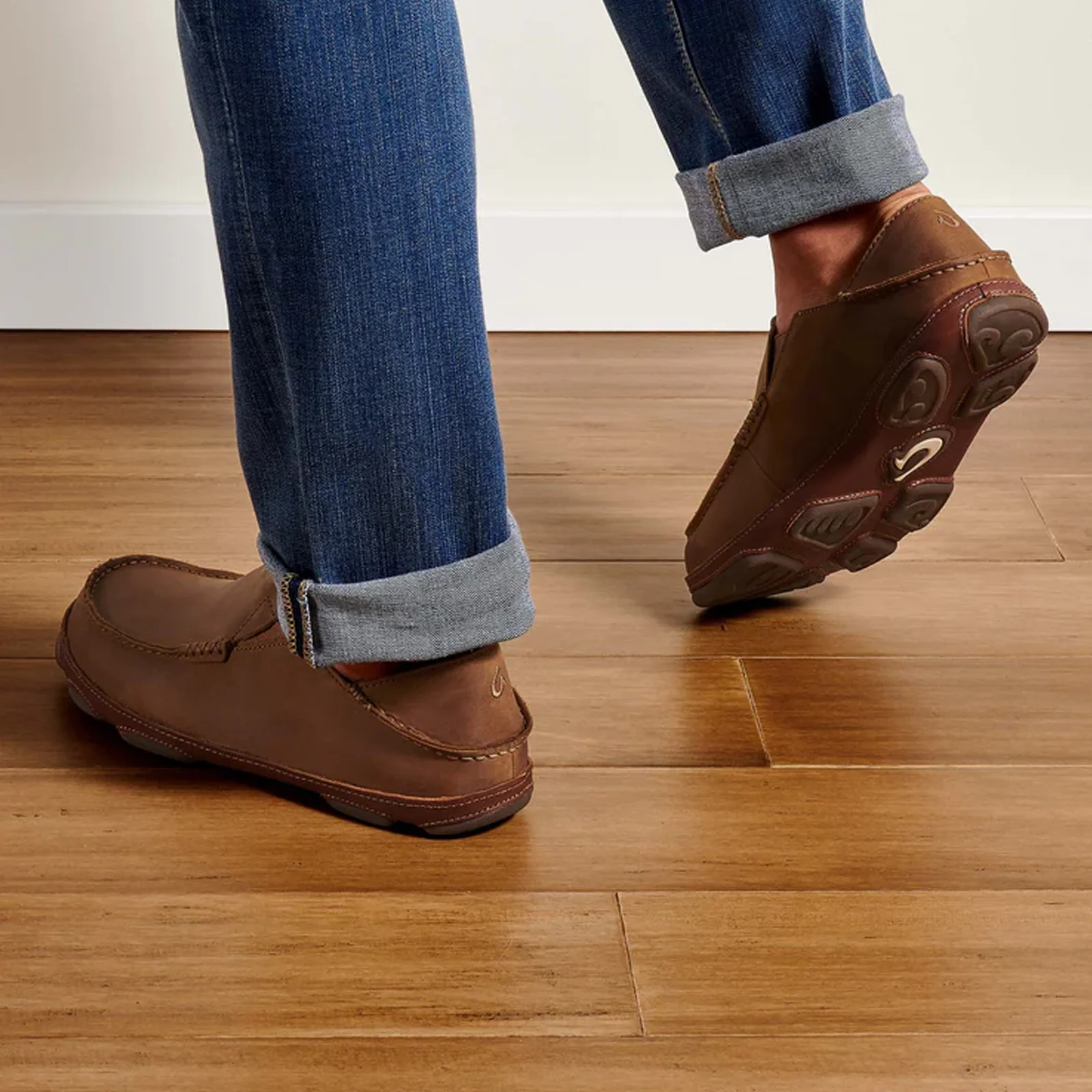 OluKai Moloa Slip On (Men) - Ray/Toffee - Image 5