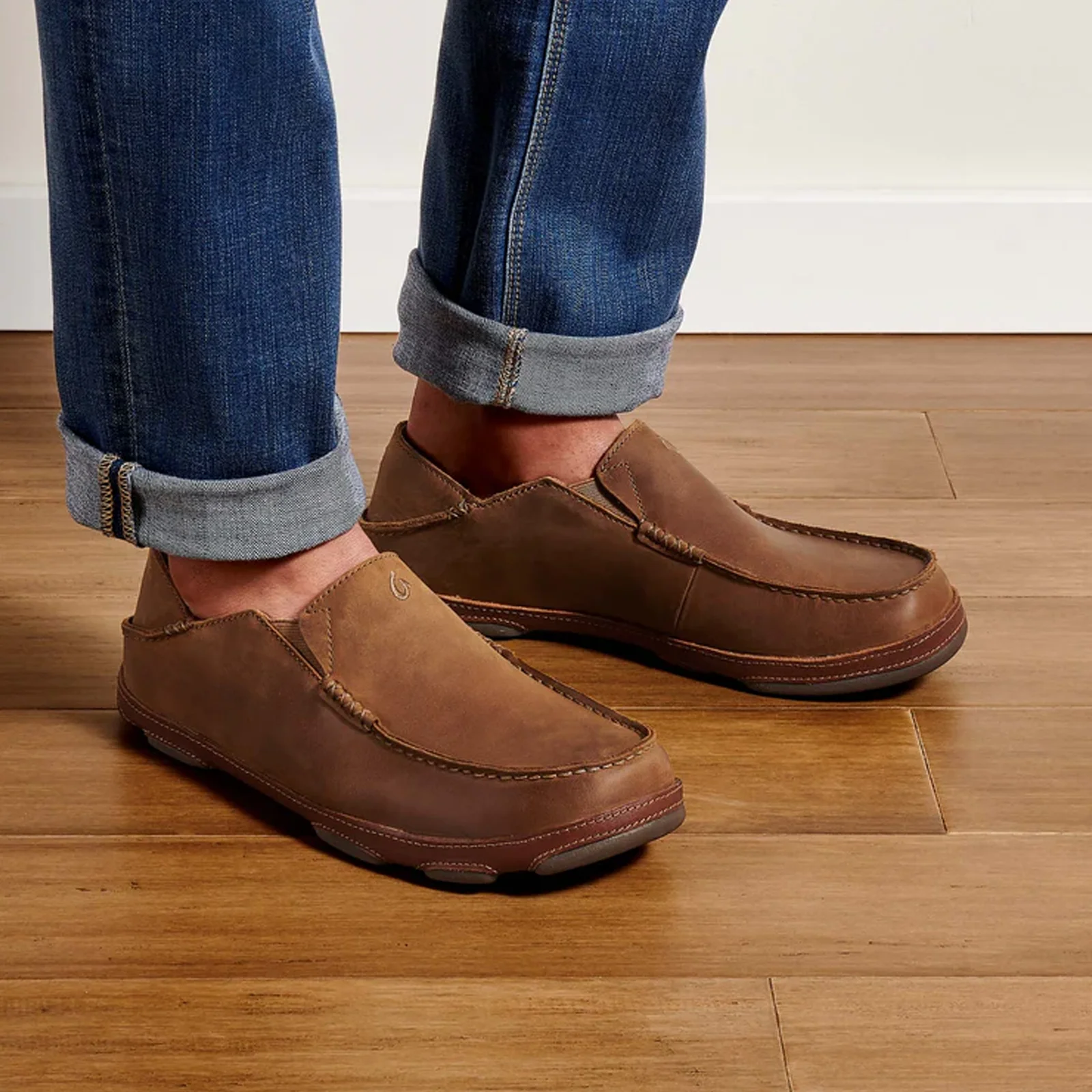 OluKai Moloa Slip On (Men) - Ray/Toffee - Image 6