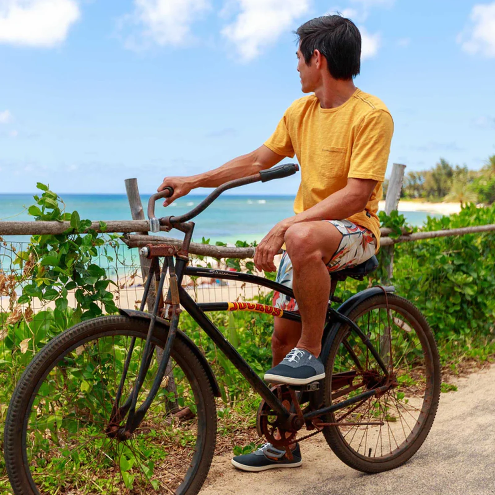 OluKai Nohea Moku Lace Up (Men) - Dark Shadow/Dark Shadow - Image 11