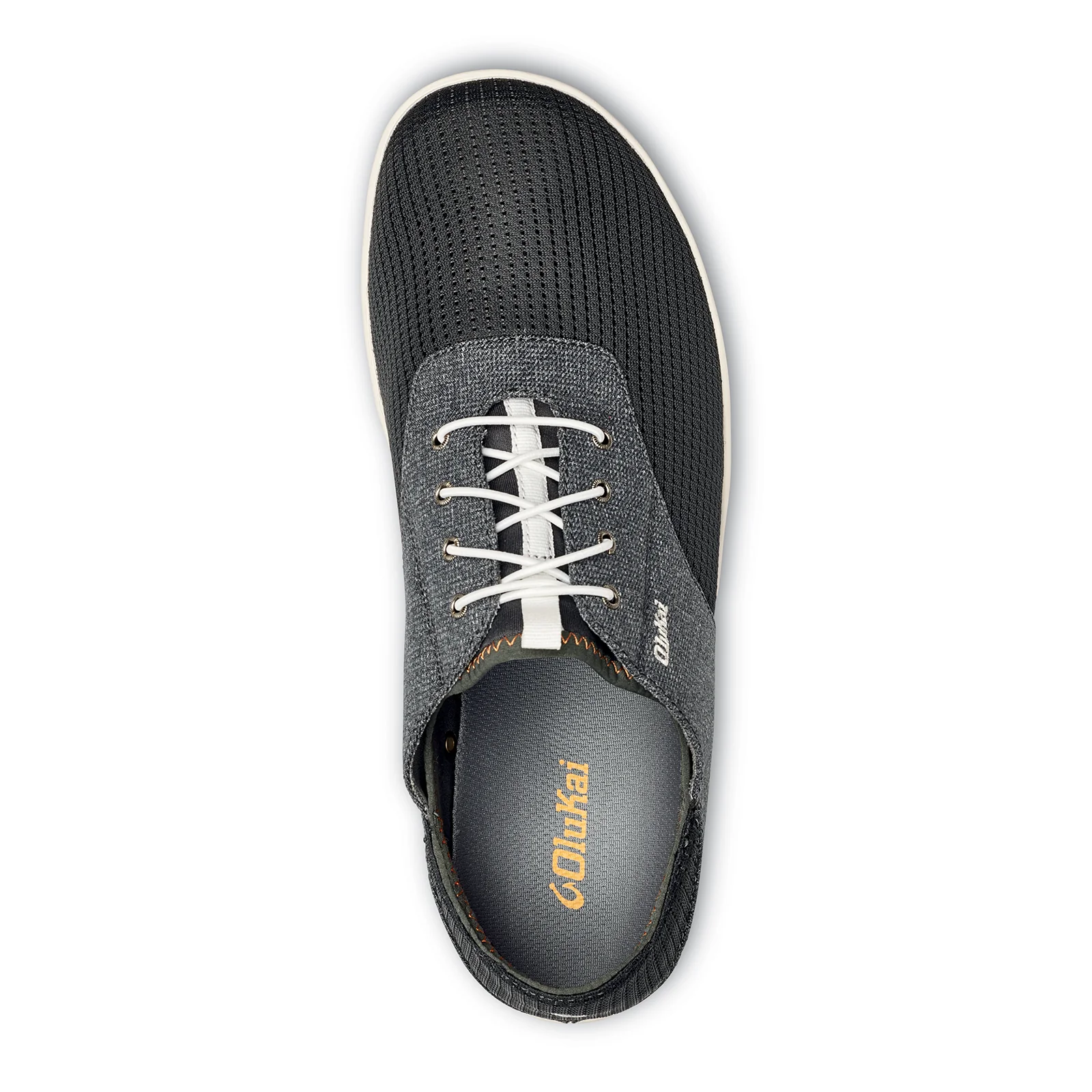 OluKai Nohea Moku Lace Up (Men) - Dark Shadow/Dark Shadow - Image 3
