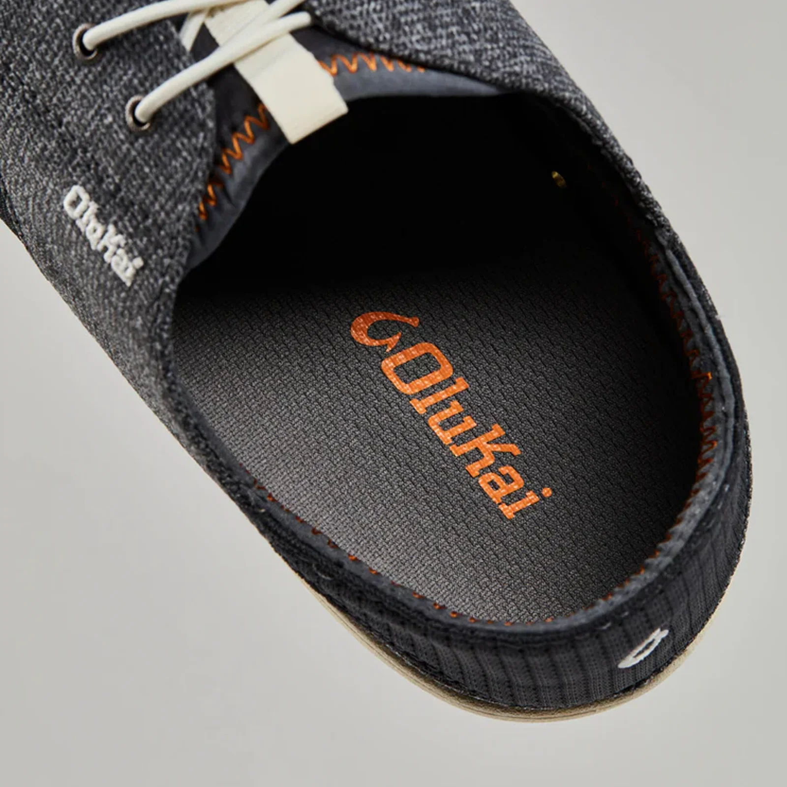 OluKai Nohea Moku Lace Up (Men) - Dark Shadow/Dark Shadow - Image 5