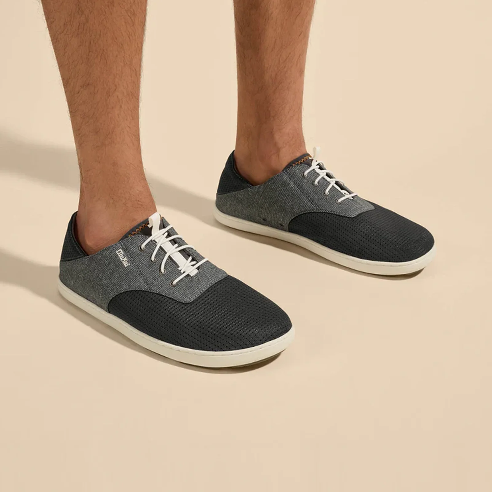 OluKai Nohea Moku Lace Up (Men) - Dark Shadow/Dark Shadow - Image 8