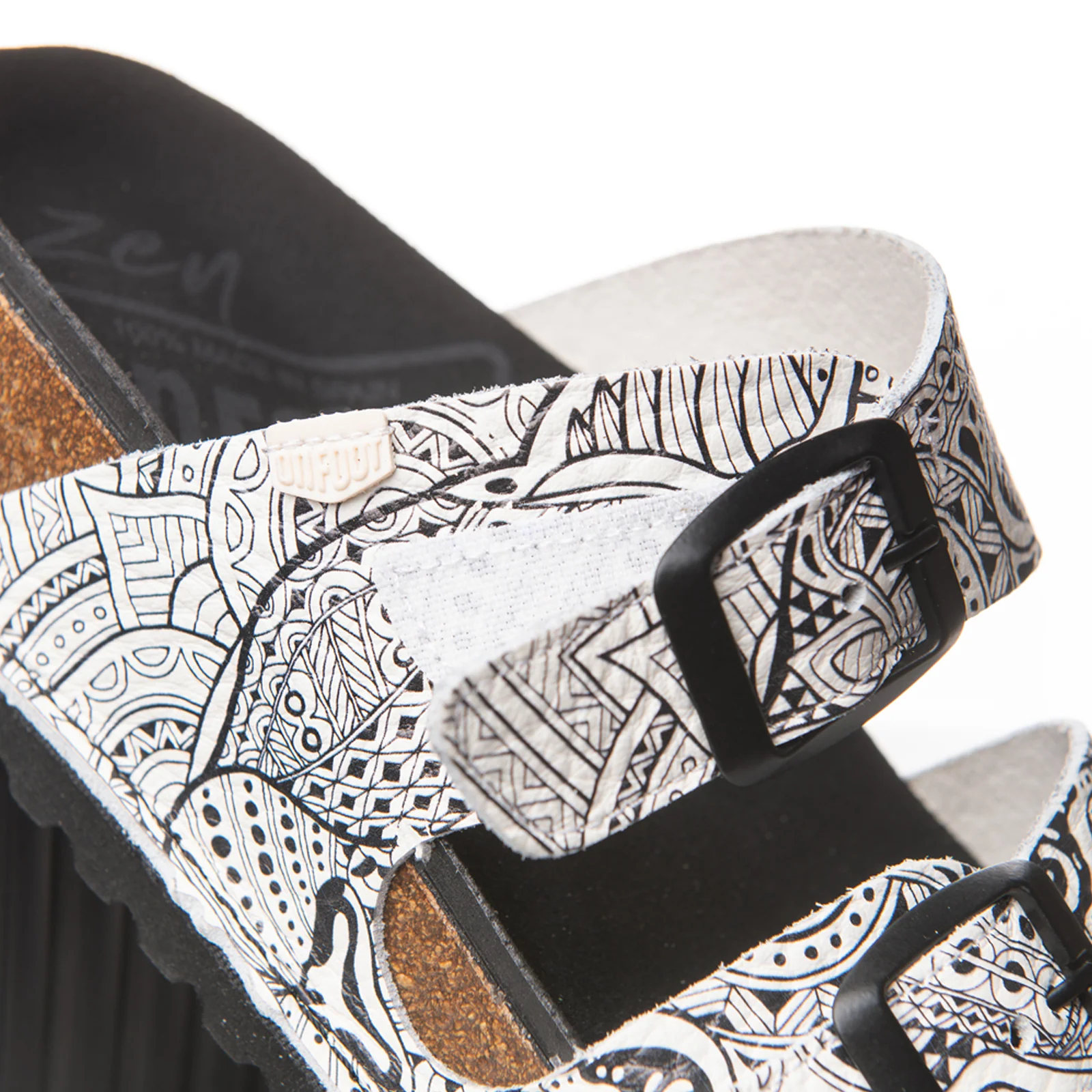 On Foot Aurora Slide Sandal (Women) - Black/White - Image 4