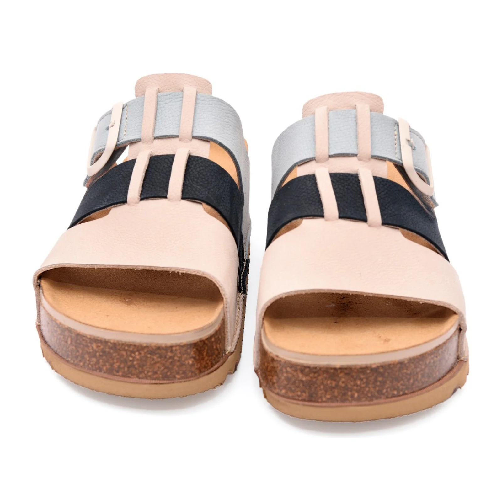 On Foot 1115 Naoshima Sandal (Women) - Nobuck Bone/Marino/Hawaii - Image 5