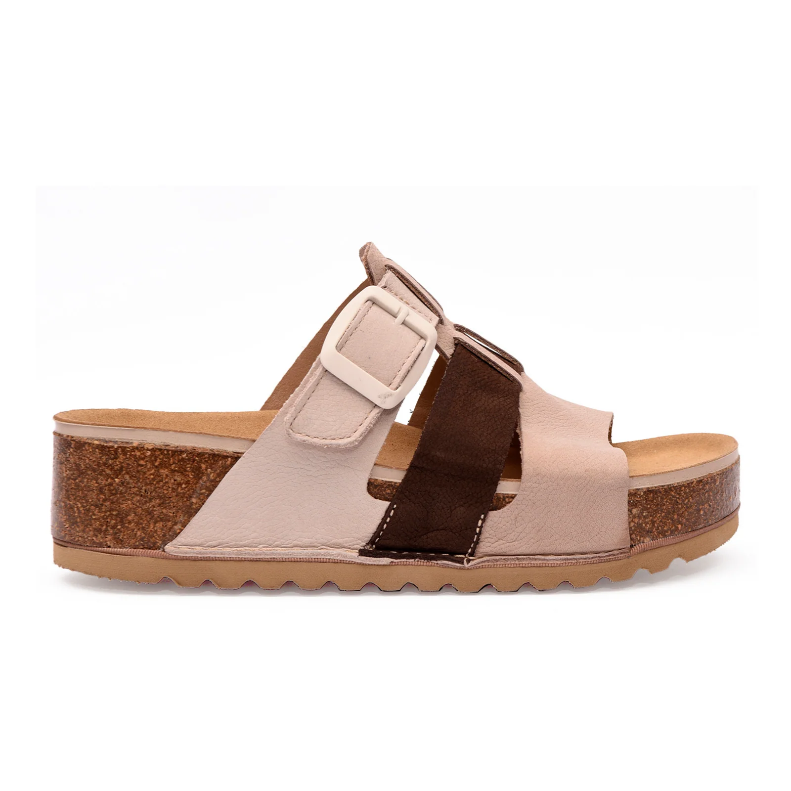 On Foot 1115 Naoshima Sandal (Women) - Nobuck Kume/Khave/Bone