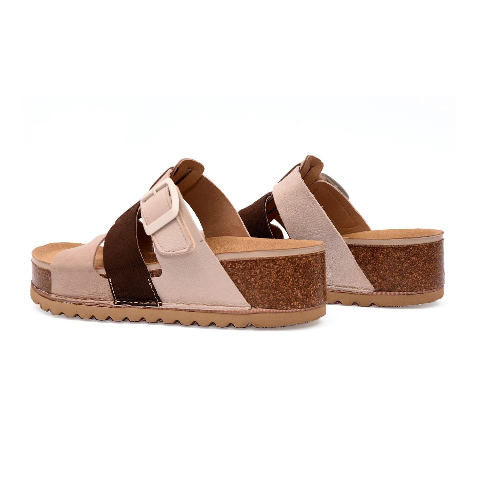 On Foot 1115 Naoshima Sandal (Women) - Nobuck Kume/Khave/Bone - Image 3