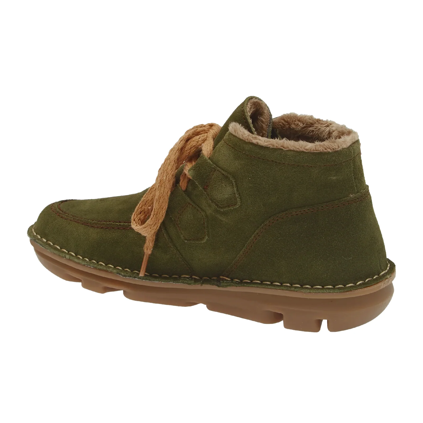 On Foot Silken Lace Up Boot (Women) - Musgo Suede - Image 3