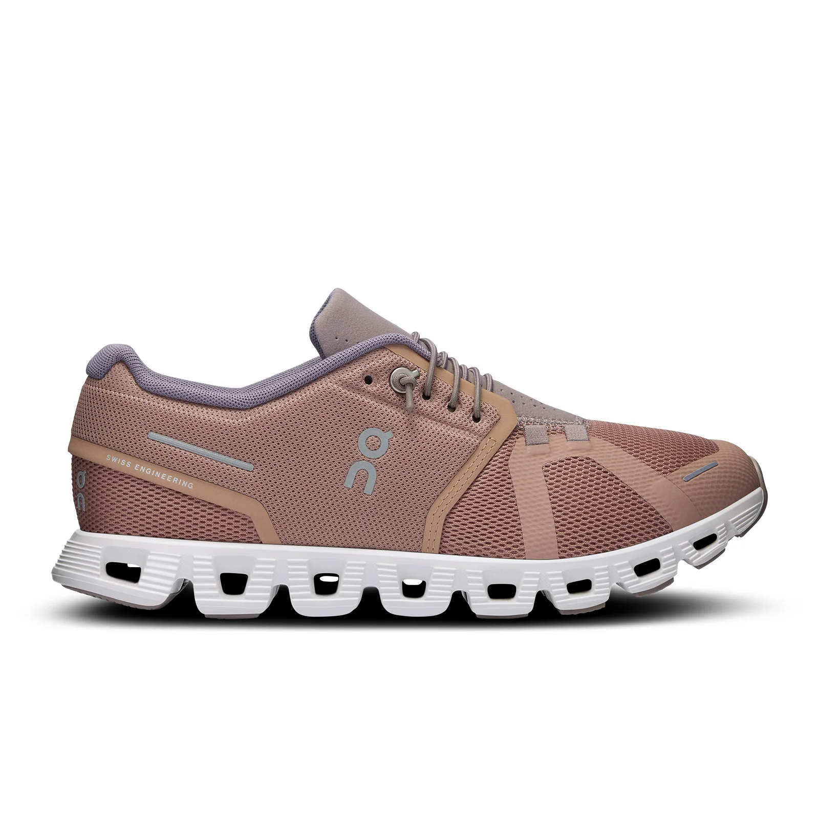 On Running Cloud 5 Running Shoe (Women) - Rosebrown/Fog