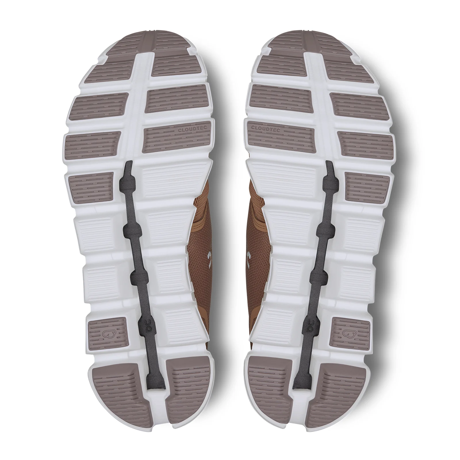 On Running Cloud 5 Running Shoe (Women) - Rosebrown/Fog - Image 4
