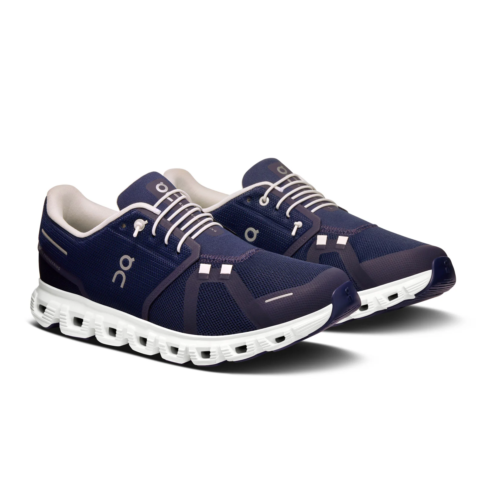 On Running Cloud 6 Running Shoe (Men) - Midnight/White - Image 3