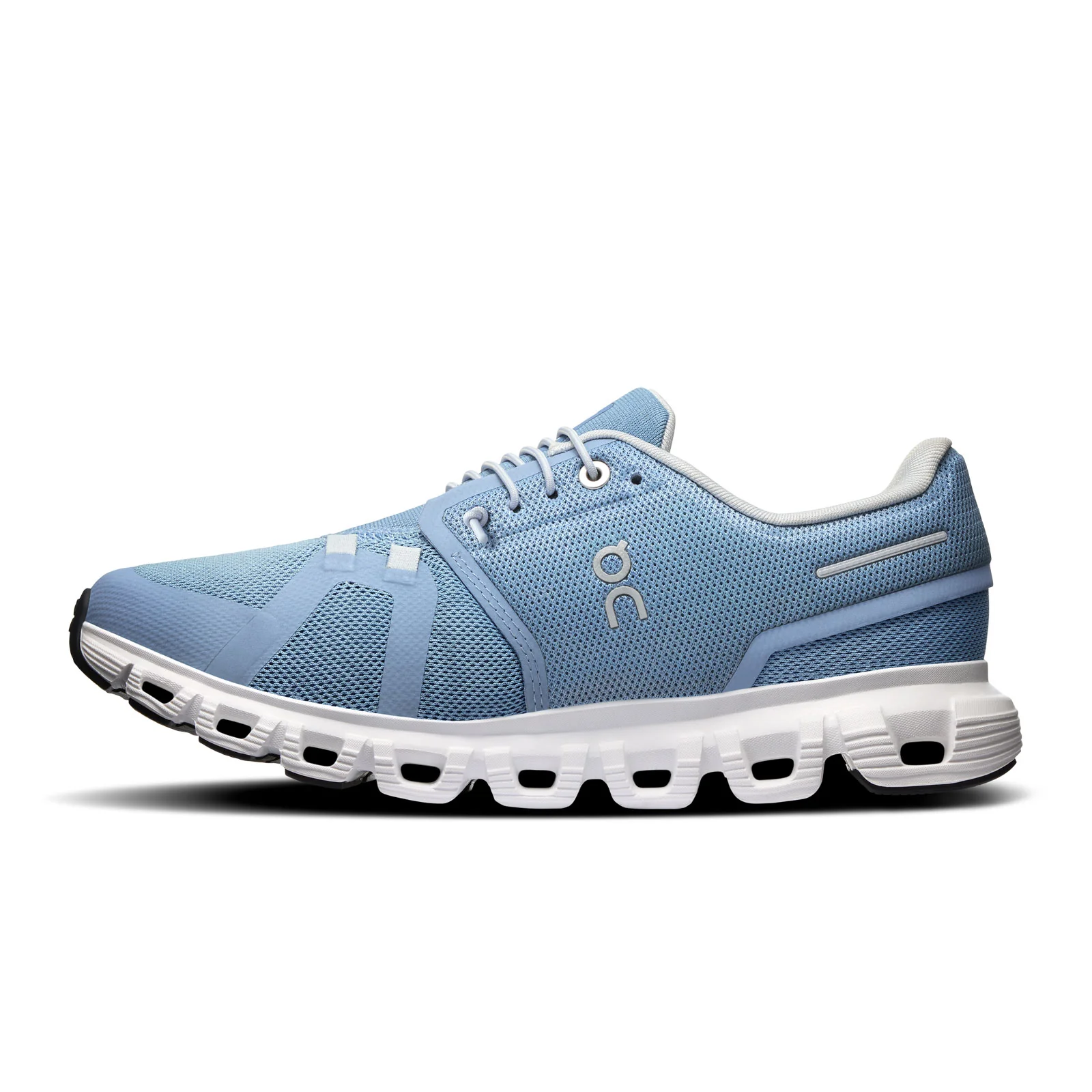On Running Cloud 6 Running Shoe (Women) - Chambray/White - Image 2