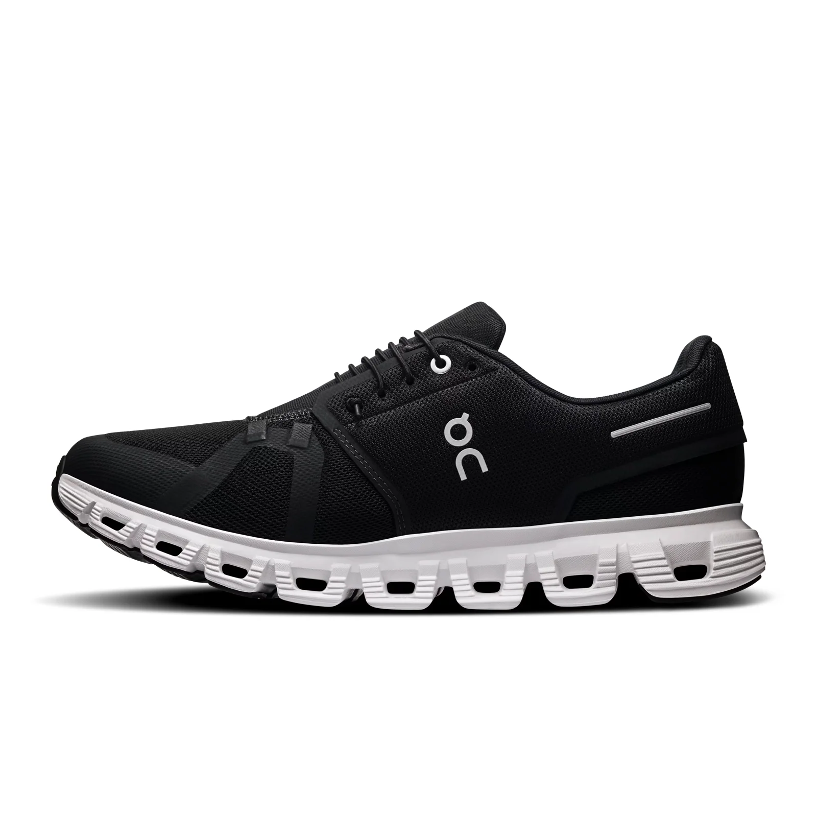 On Running Cloud 6 Wide Running Shoe (Women) - Black/White - Image 2