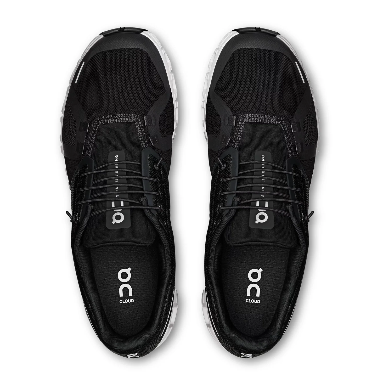 On Running Cloud 6 Wide Running Shoe (Women) - Black/White - Image 5