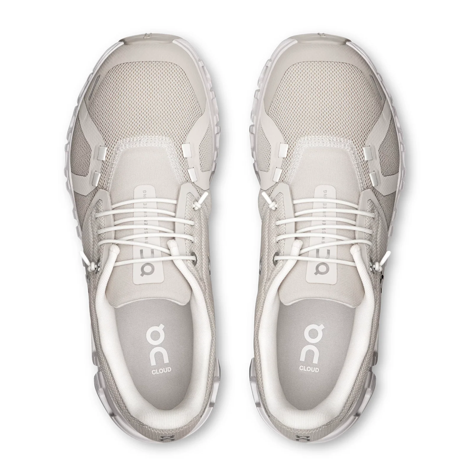 On Running Cloud 6 Wide Running Shoe (Women) - Pearl/White - Image 5