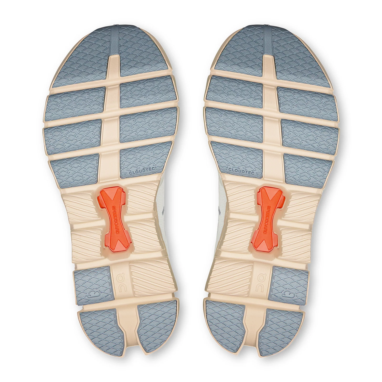 On Running Cloud X 4 Running Shoe (Women) - Ivory/Salmon - Image 6