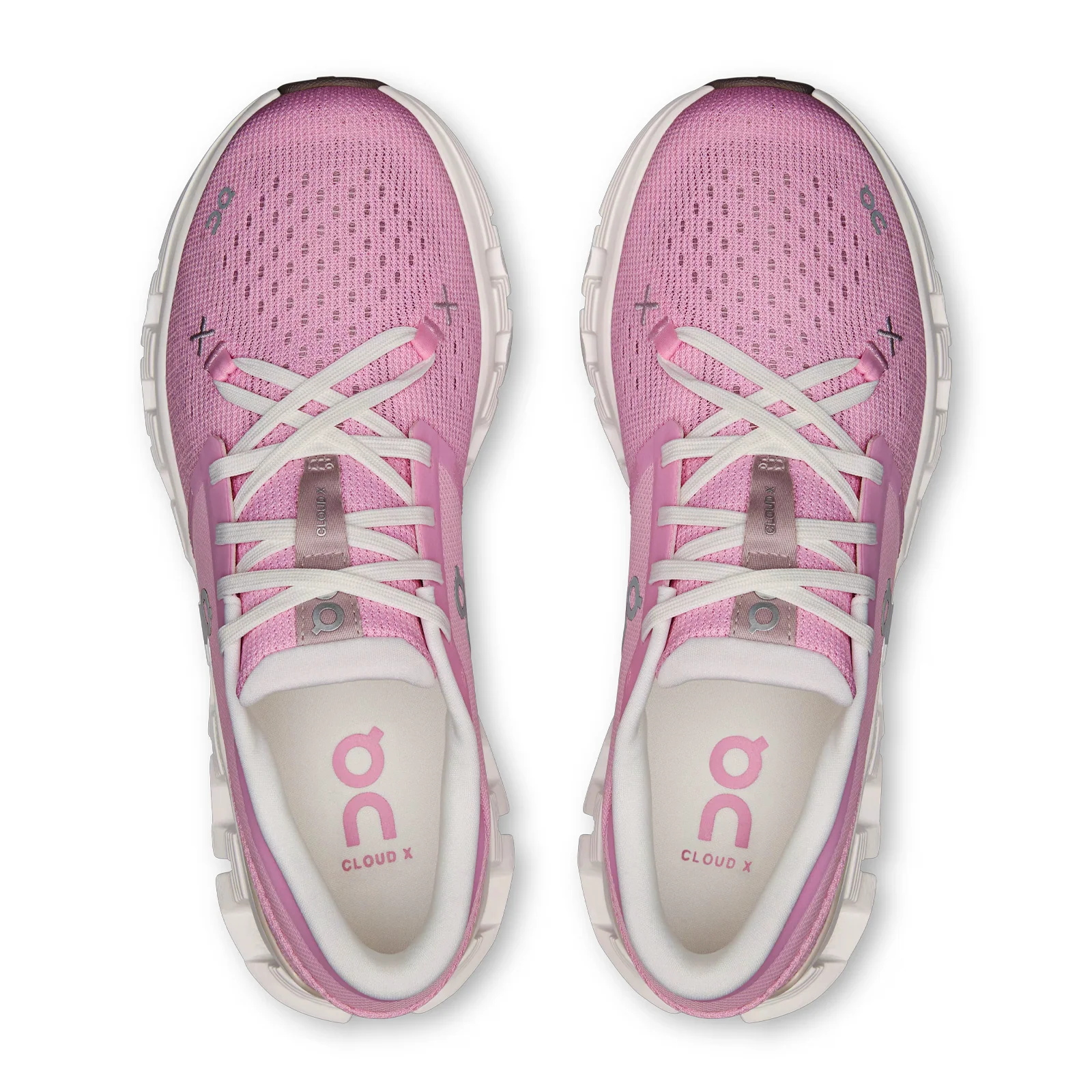 On Running Cloud X 4 Running Shoe (Women) - Petal/Sand - Image 5