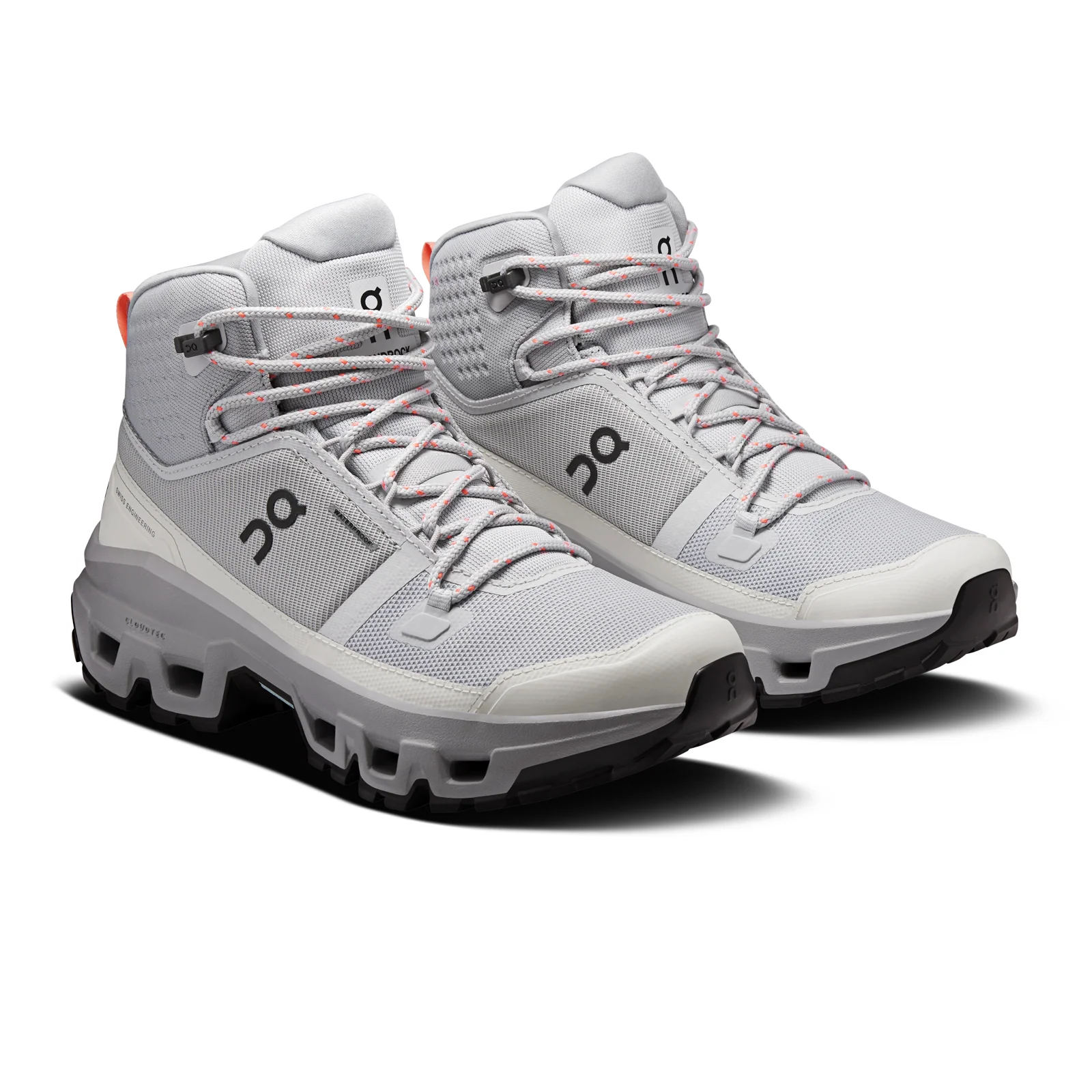 On Running Cloudrock Mid Waterproof Hiking Shoe (Women) - Glacier - Image 4