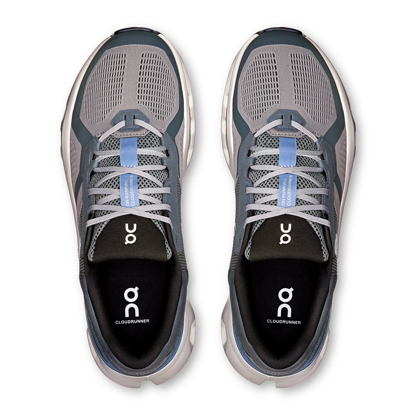 On Running Cloudrunner 2 Running Shoe (Men) - Alloy/Chambray - Image 3