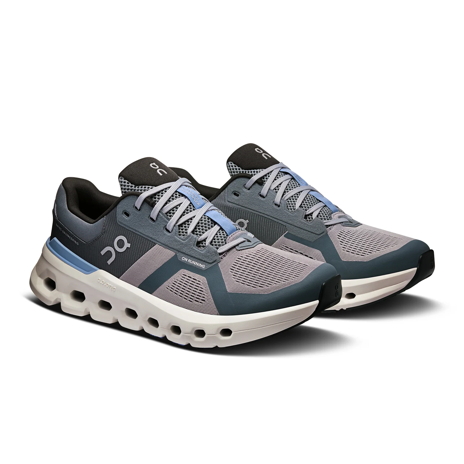 On Running Cloudrunner 2 Running Shoe (Men) - Alloy/Chambray - Image 4