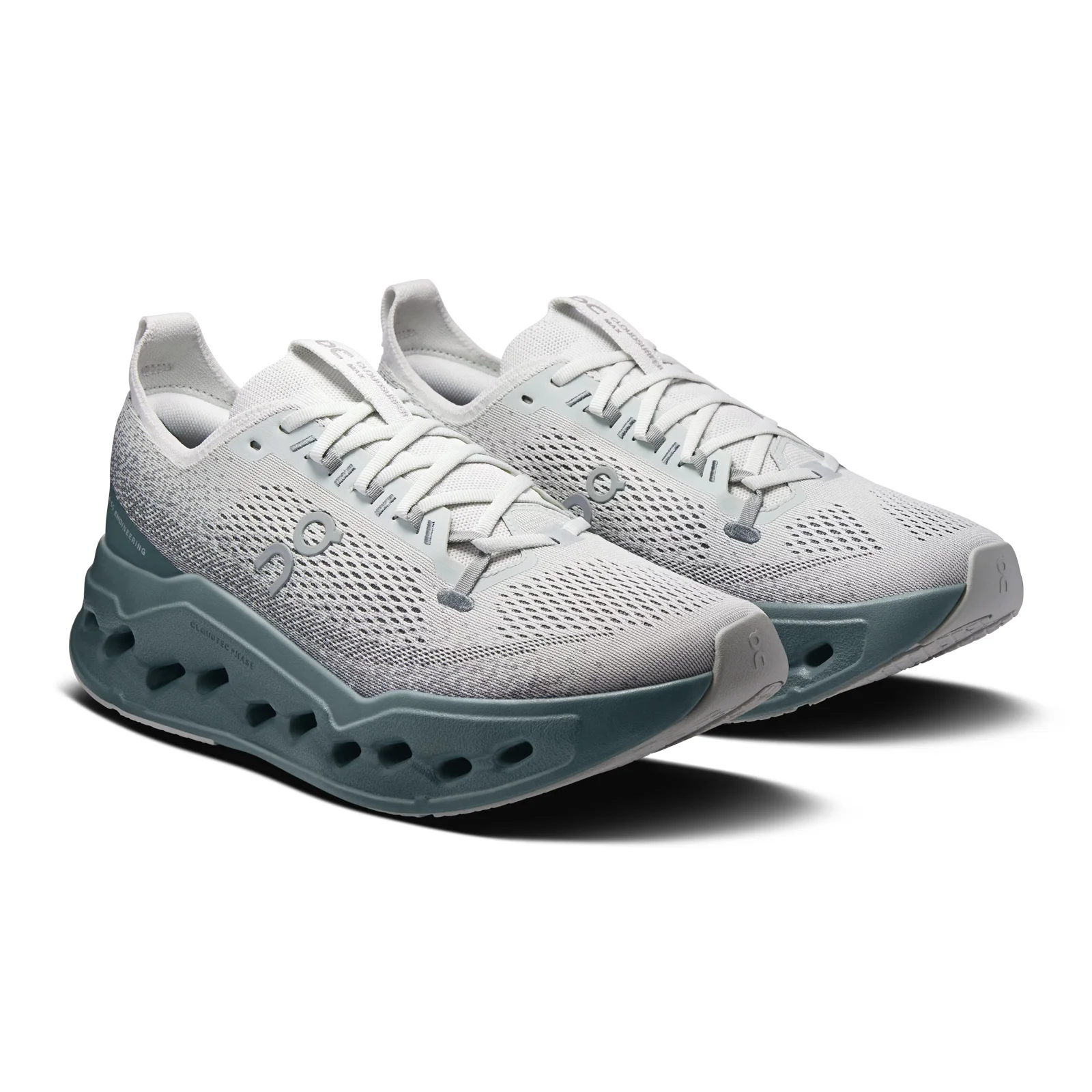 On Running Cloudsurfer Max Running Shoe (Men) - Iceberg/Olive - Image 3