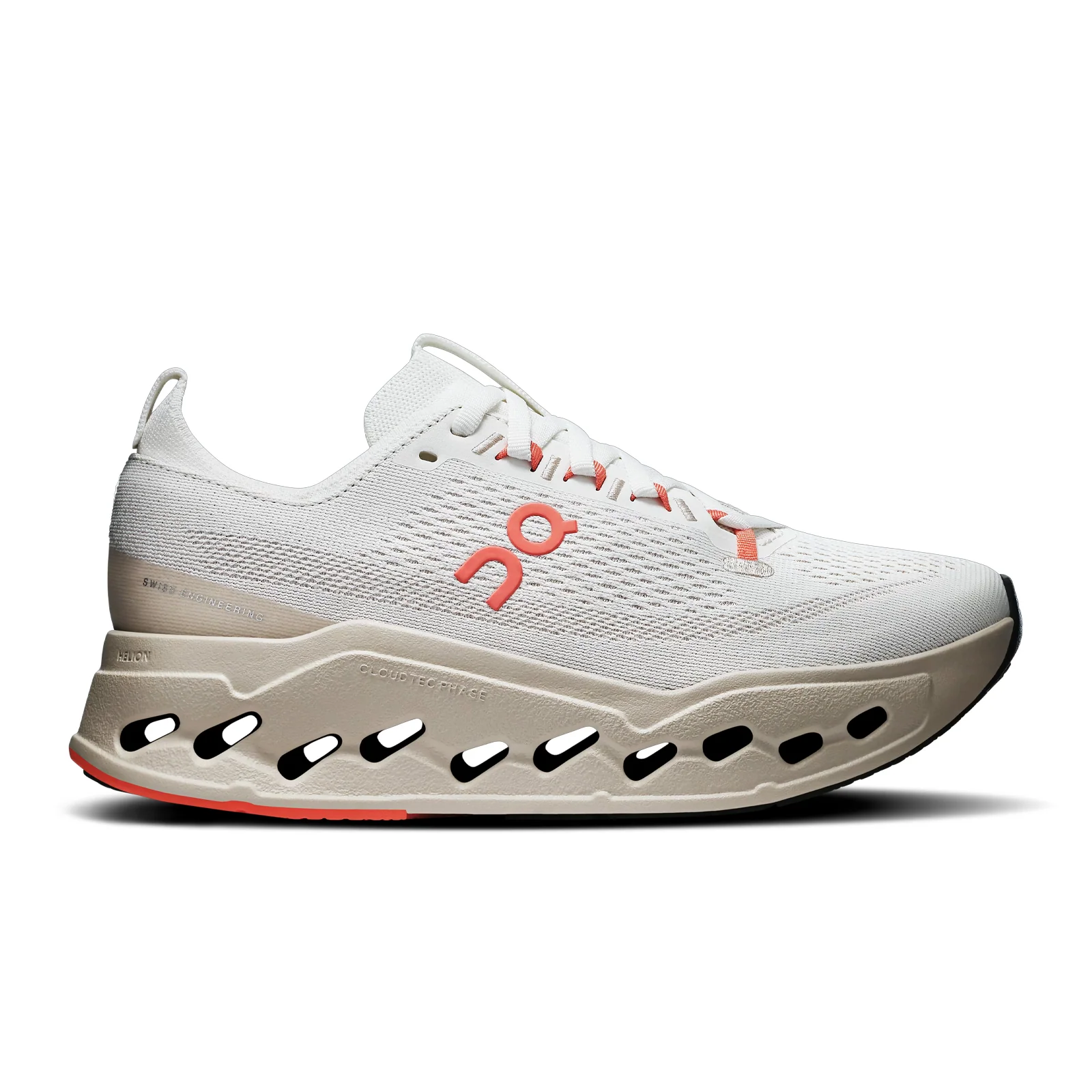 On Running Cloudsurfer Max Running Shoe (Women) - Ivory/Salmon