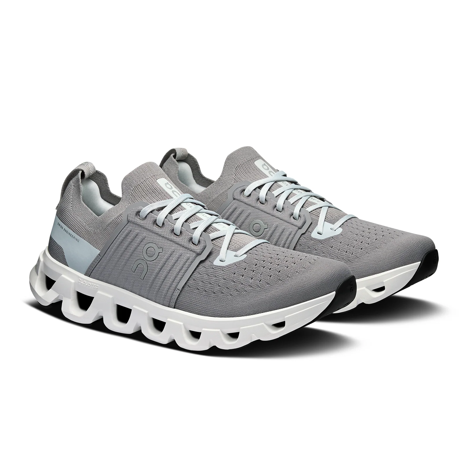 On Running Cloudswift 4 Running Shoe (Men) - Alloy/Glacier - Image 3