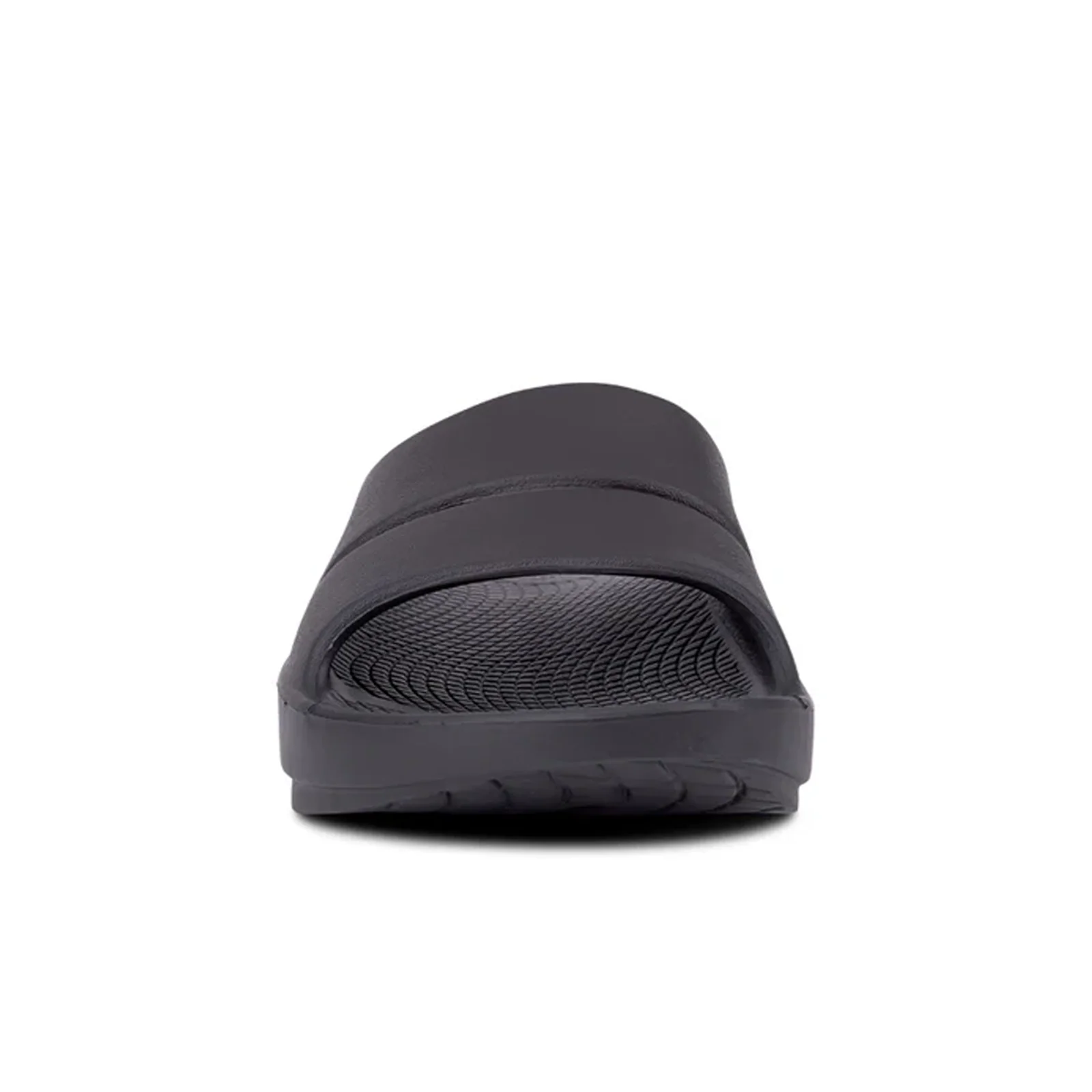 Oofos OOahh Slide Sandal (Unisex) - Black - Image 3