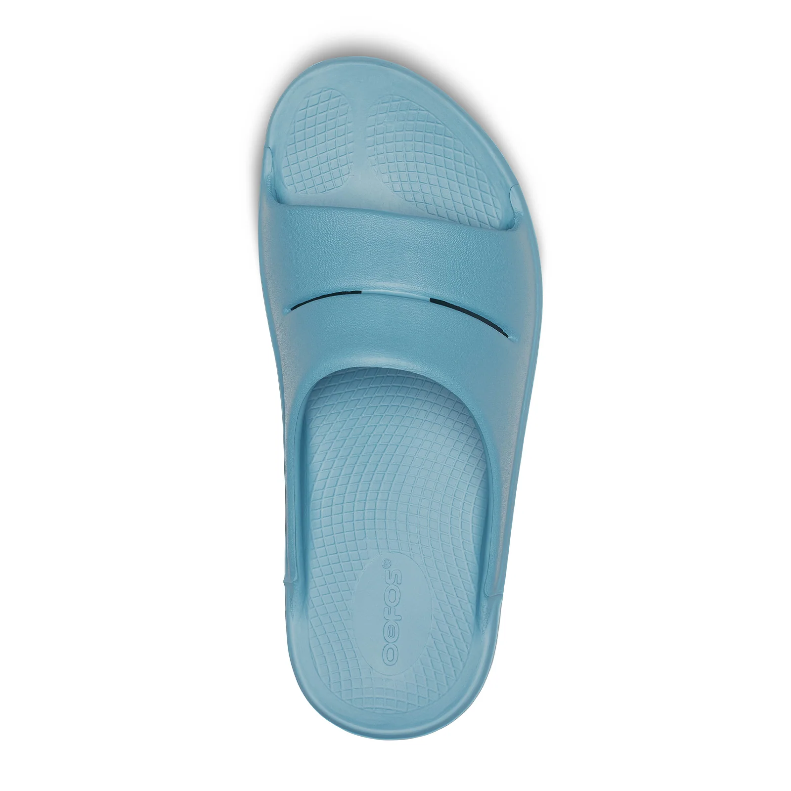 Oofos OOahh Slide Sandal (Unisex) - Ocean Blue - Image 6