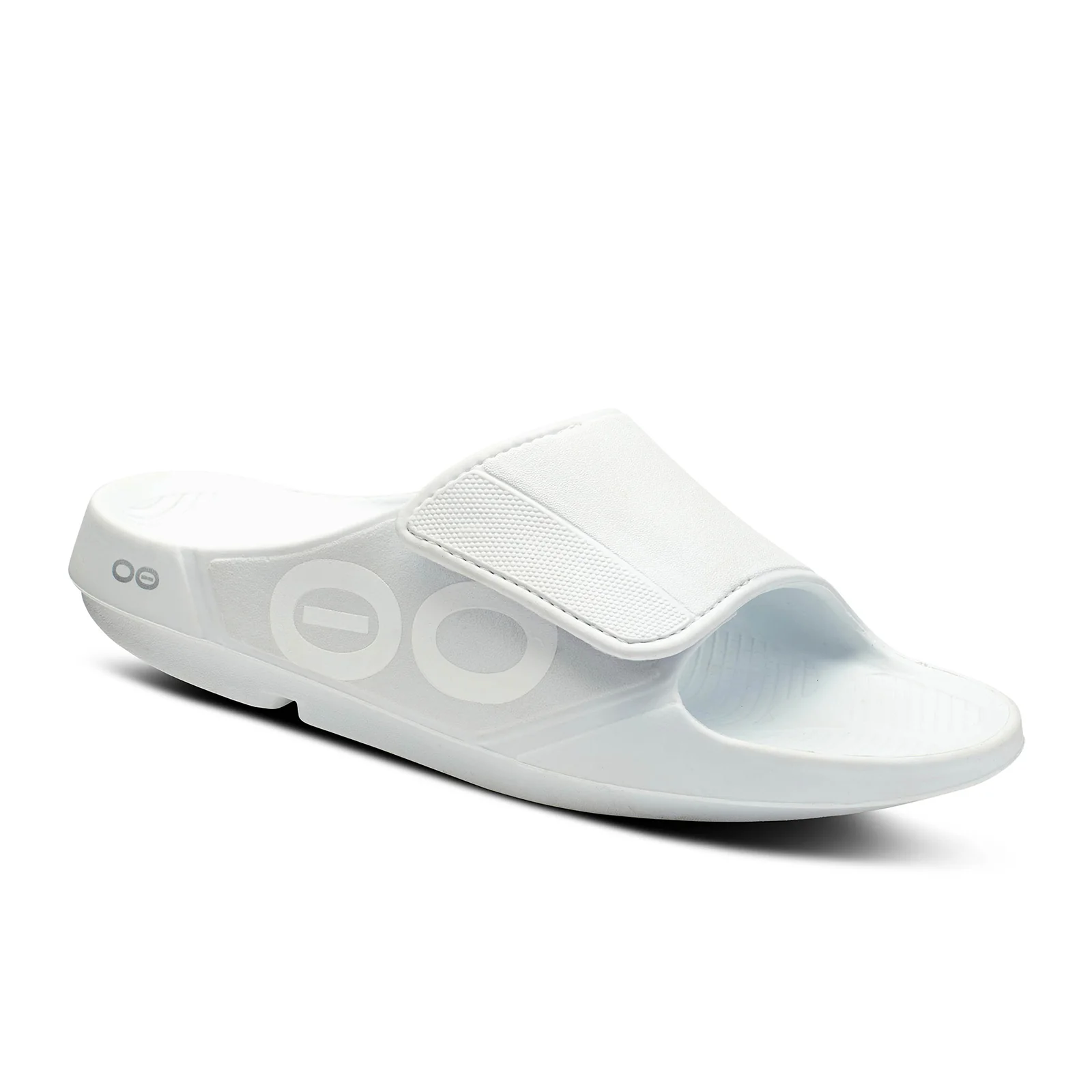 Oofos OOahh Sport Flex Slide Sandal (Unisex) - White