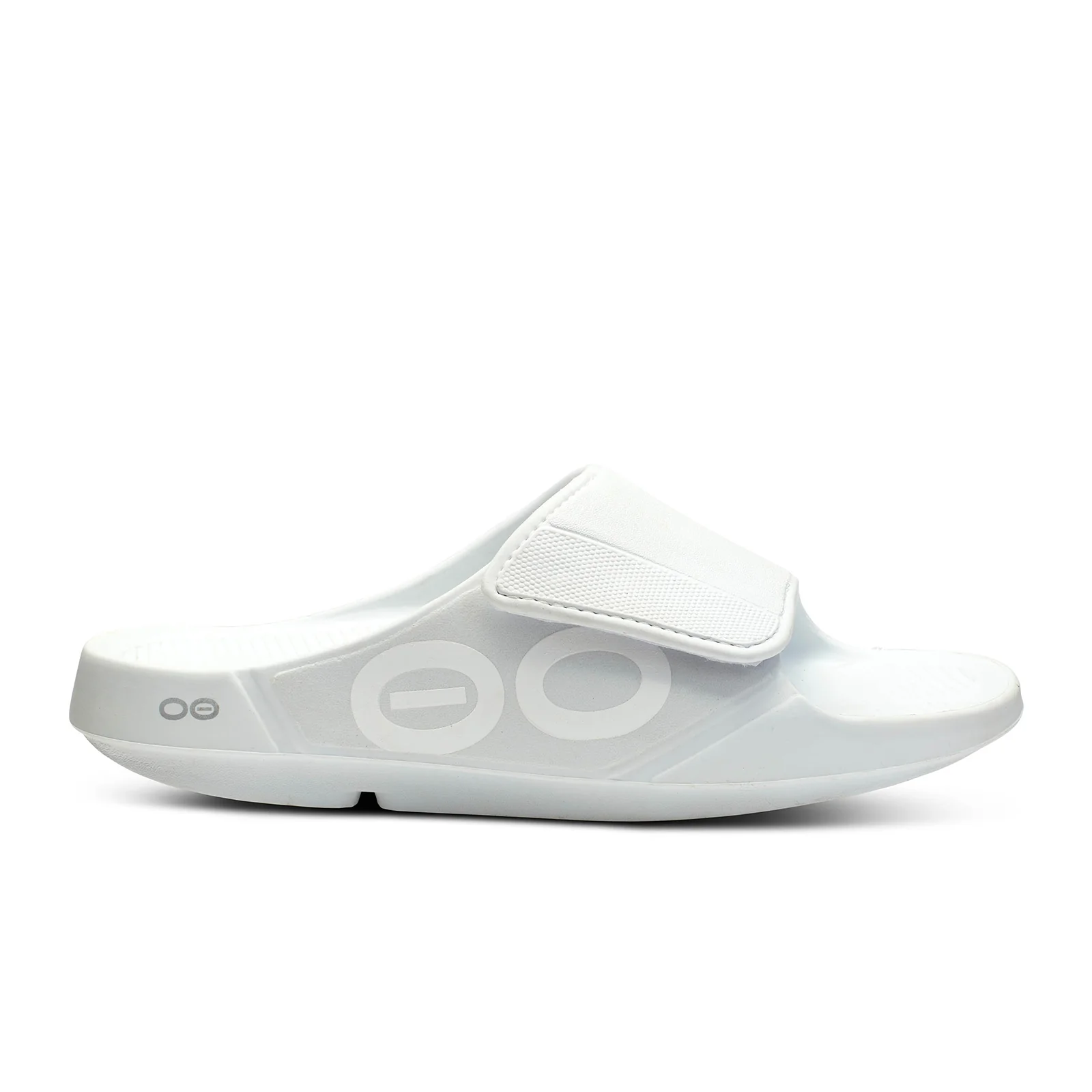 Oofos OOahh Sport Flex Slide Sandal (Unisex) - White - Image 2