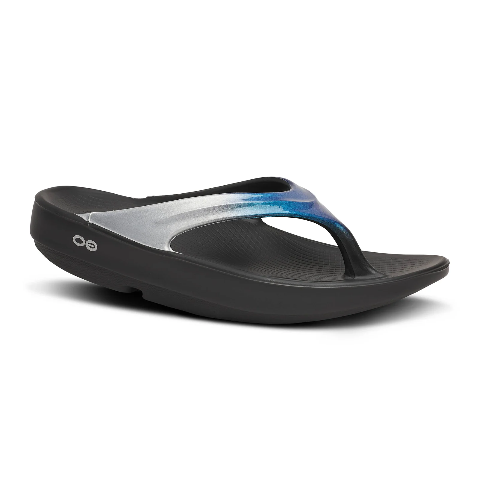 Oofos OOlala Luxe Sandal (Women) - Shimmer Blue - Image 3