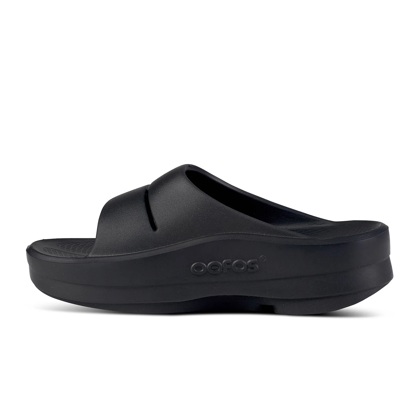 Oofos OOmega OOahh Slide Sandal (Women) - Black - Image 3