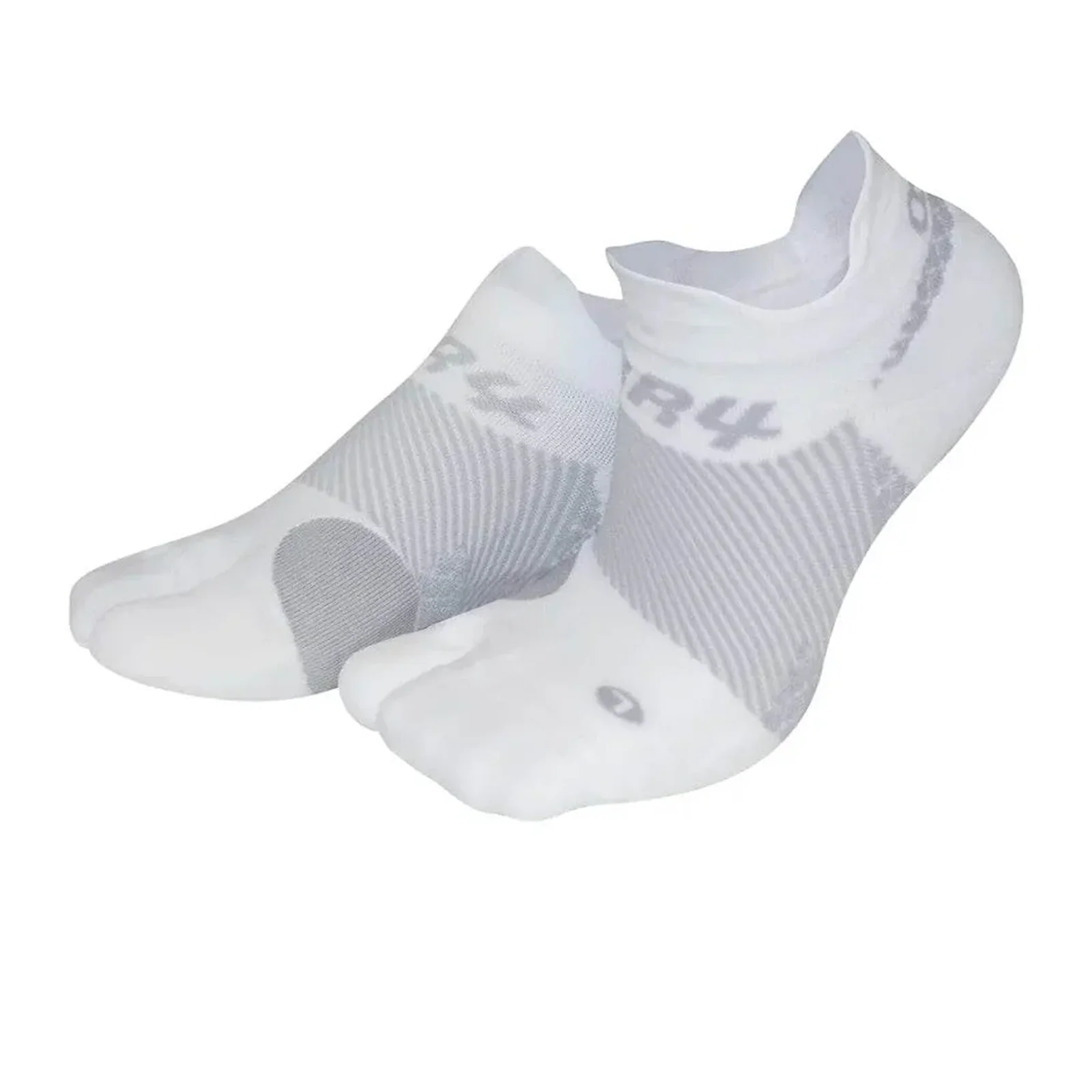 OS1st BR4 Bunion Relief No Show Sock (Unisex) - White - Image 2