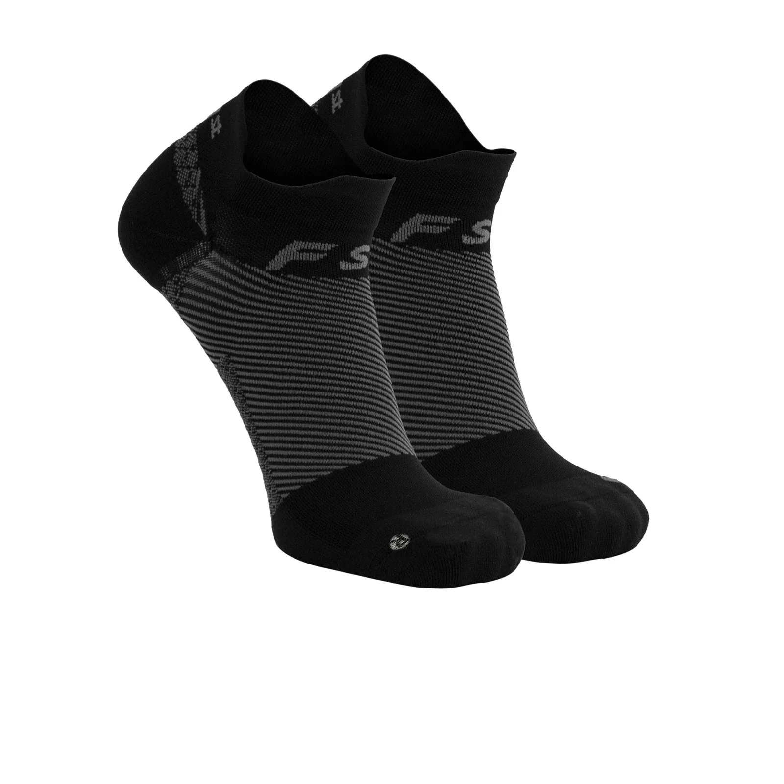 OS1st FS4 Plantar Fasciitis No Show Sock (Unisex) - Black