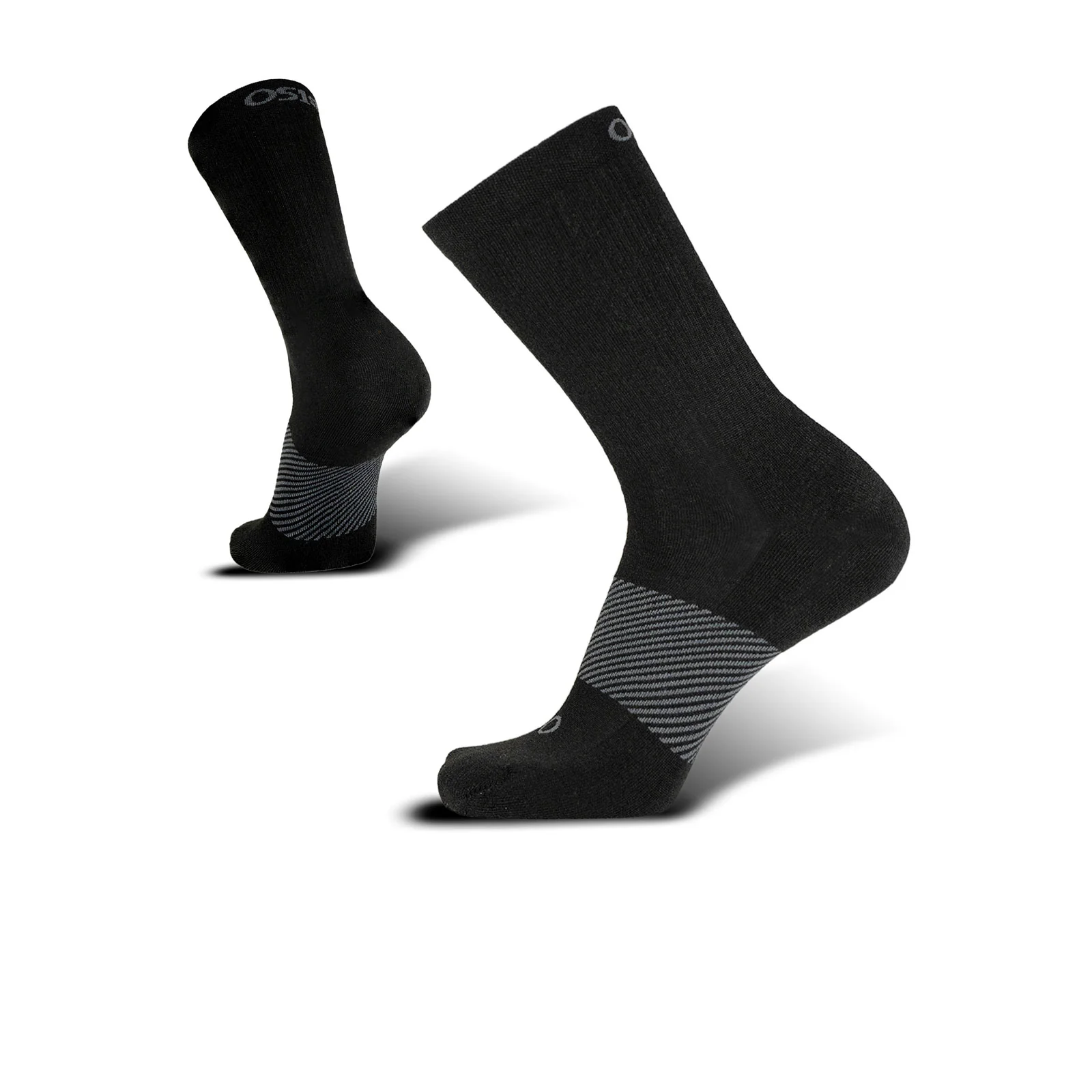 OS1st Wicked Comfort Crew Sock (Unisex) - Black - Image 3