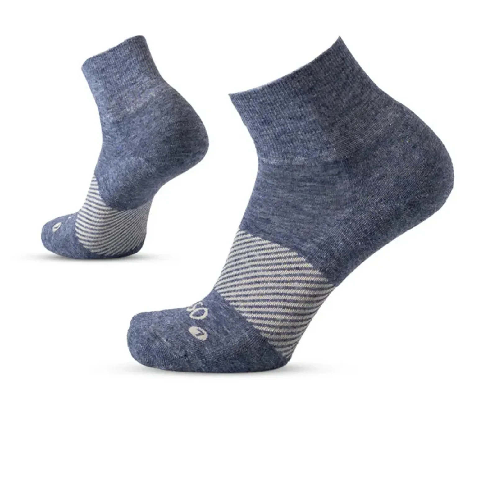 OS1st Wicked Comfort Merino Quarter Sock (Unisex) - Denim - Image 2