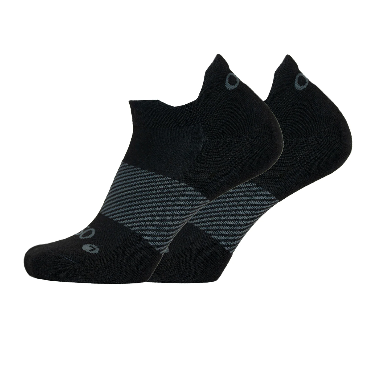 OS1st Wicked Comfort No Show Sock (Unisex) - Black - Image 2