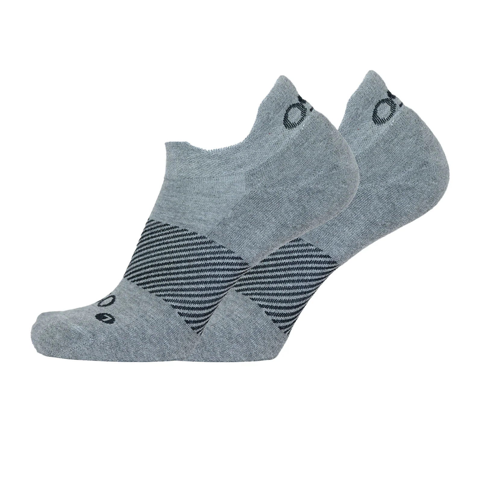 OS1st Wicked Comfort No Show Sock (Unisex) - Charcoal - Image 2