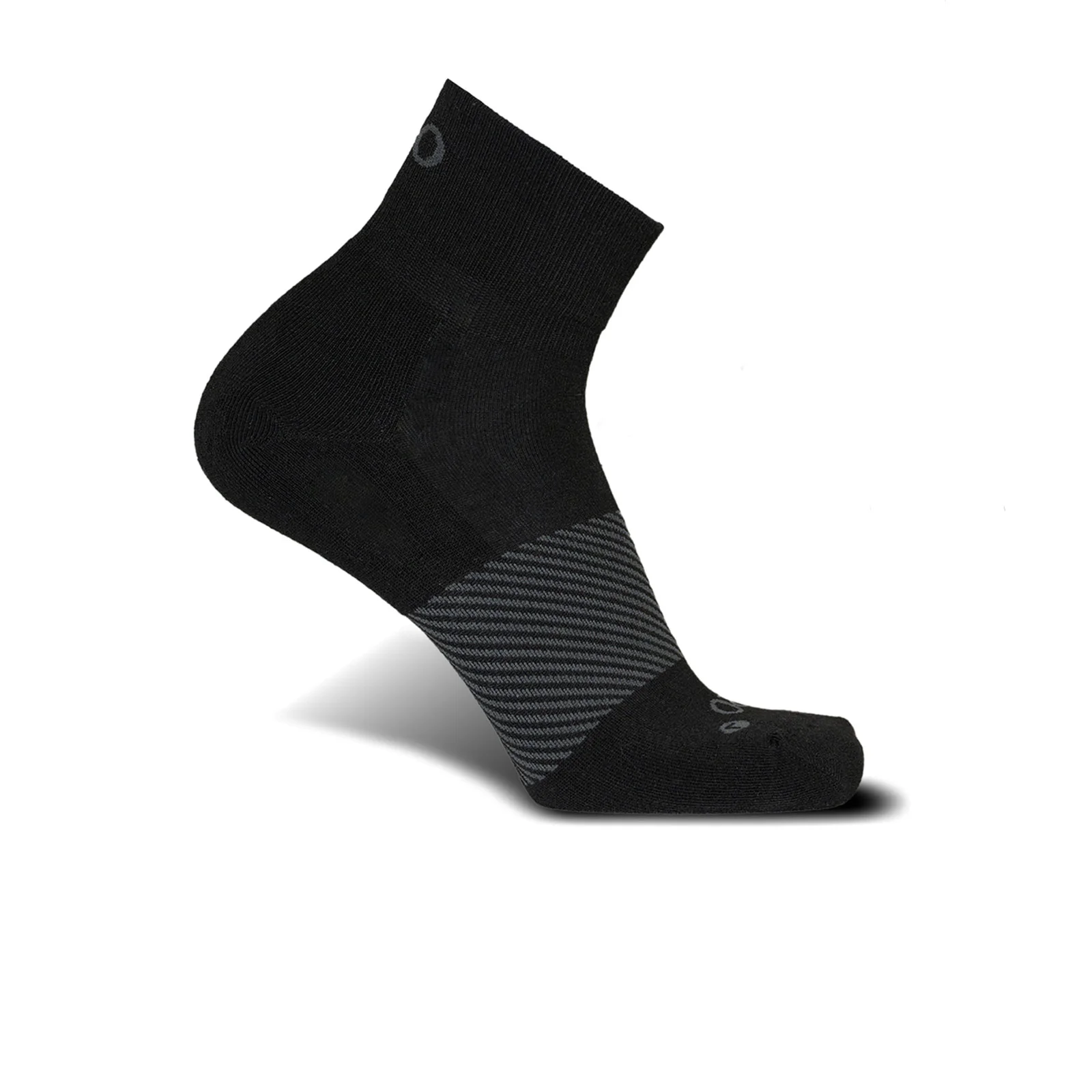 OS1st Wicked Comfort Quarter Crew Sock (Unisex) - Black
