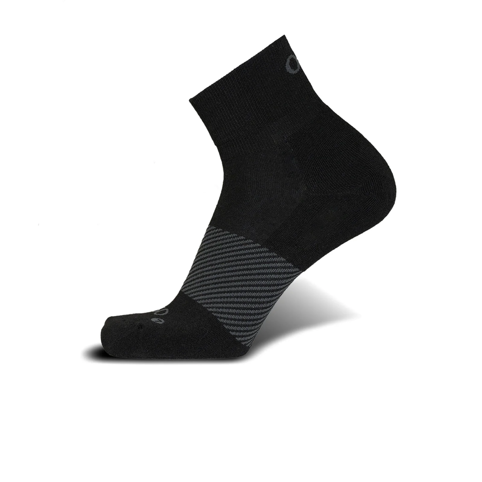 OS1st Wicked Comfort Quarter Crew Sock (Unisex) - Black - Image 2