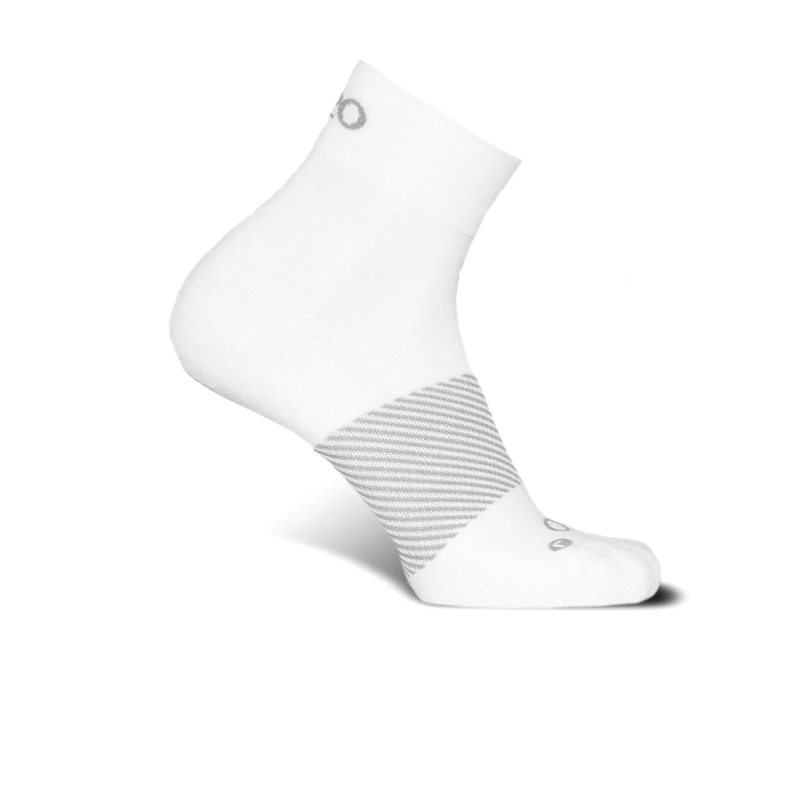OS1st Wicked Comfort Quarter Crew Sock (Unisex) - White