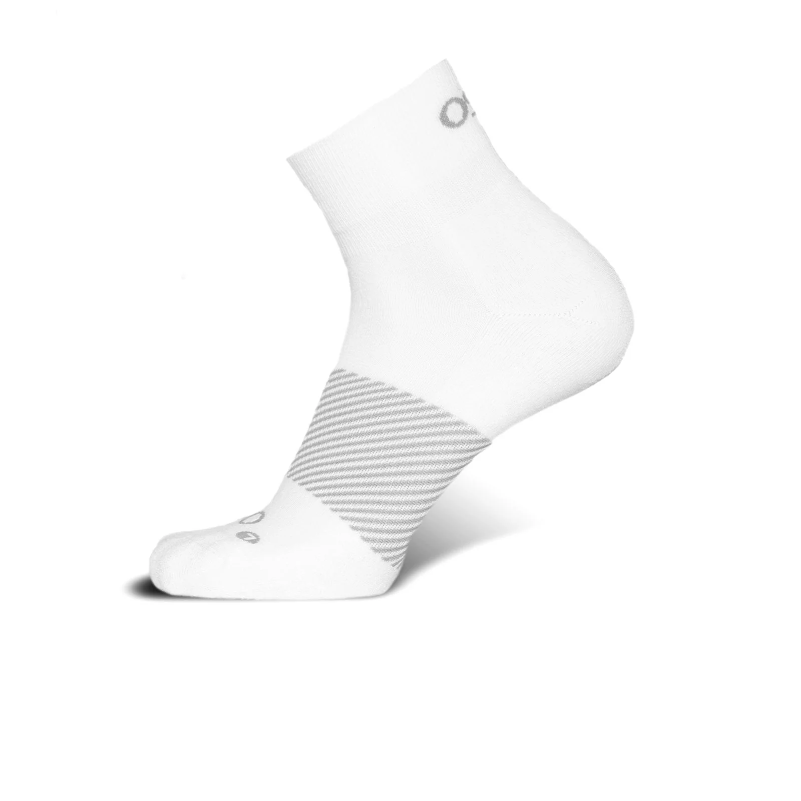 OS1st Wicked Comfort Quarter Crew Sock (Unisex) - White - Image 2