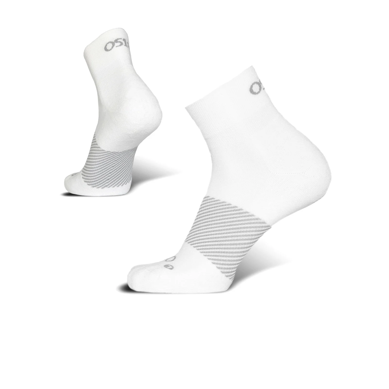 OS1st Wicked Comfort Quarter Crew Sock (Unisex) - White - Image 3