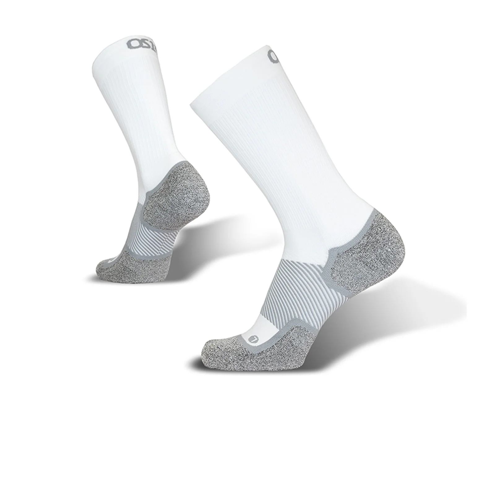 OS1st WP4+ Wide Wellness Performance Crew Sock (Unisex) - White - Image 3