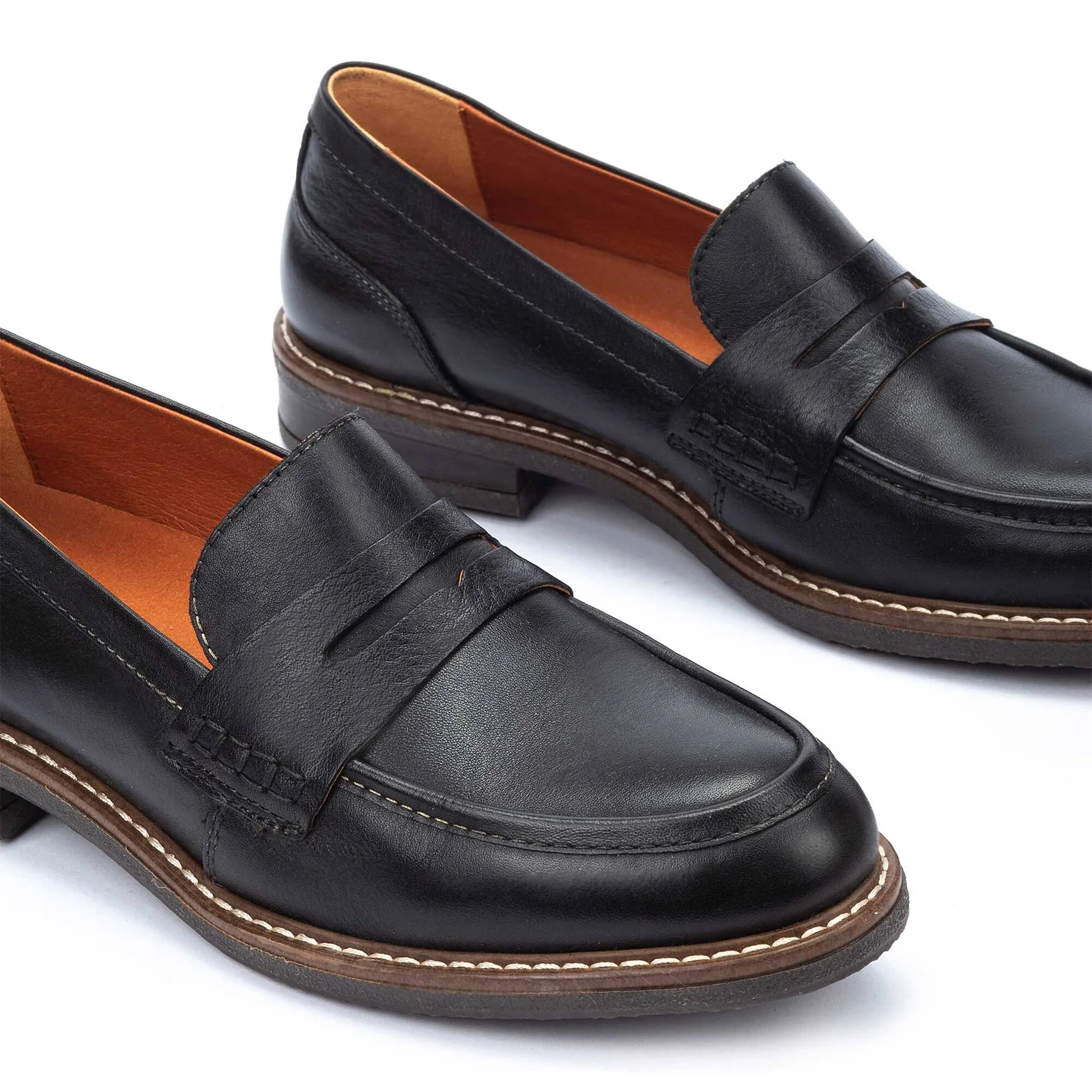 Pikolinos Aldaya W8J-3541 Slip On Loafer (Women) - Black Leather - Image 4