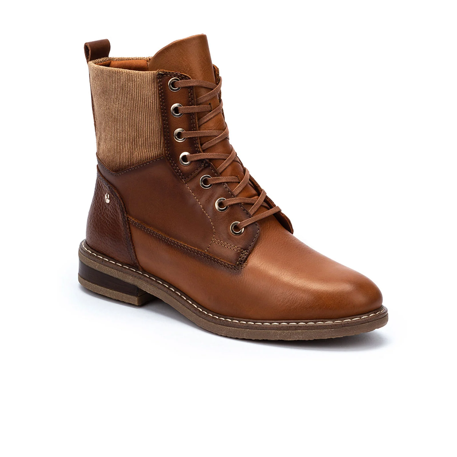 Pikolinos Aldaya W8J-8966C1 Ankle Boot (Women) - Brandy Leather/Textile - Image 2