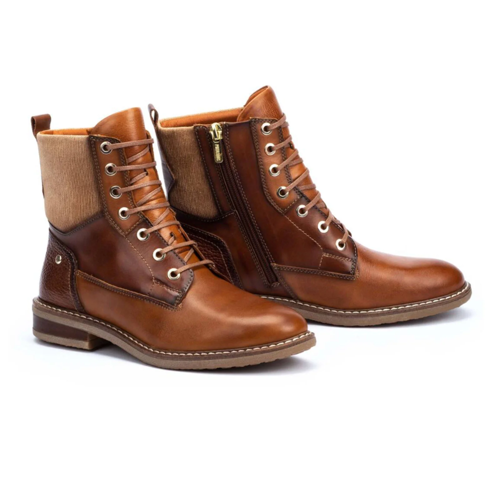 Pikolinos Aldaya W8J-8966C1 Ankle Boot (Women) - Brandy Leather/Textile - Image 3